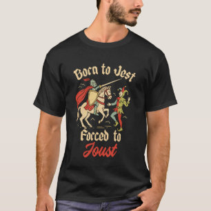 Camiseta Caballero Bufón Medieval Vintage Nacido para Brome