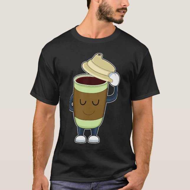 Camiseta Caballero Café para ir (Anverso)