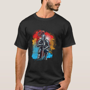 Camiseta Caballero Colorido Divertido Caballeros Medievales