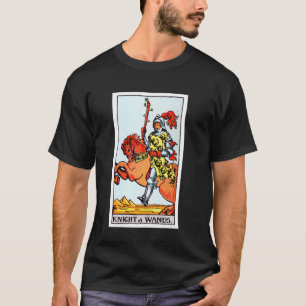 Camiseta Caballero de Bastos Carta de Tarot Antigua - Rider