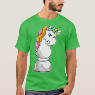 Camiseta Caballero de la pieza de ajedrez de Unicorn