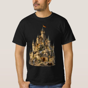 Camiseta Caballero del Castillo Medieval Hombres Fantasía H