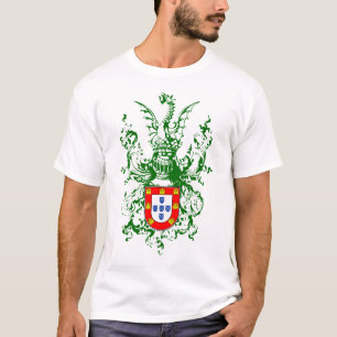 Camiseta Caballero, dragón y escudo de armas portugués