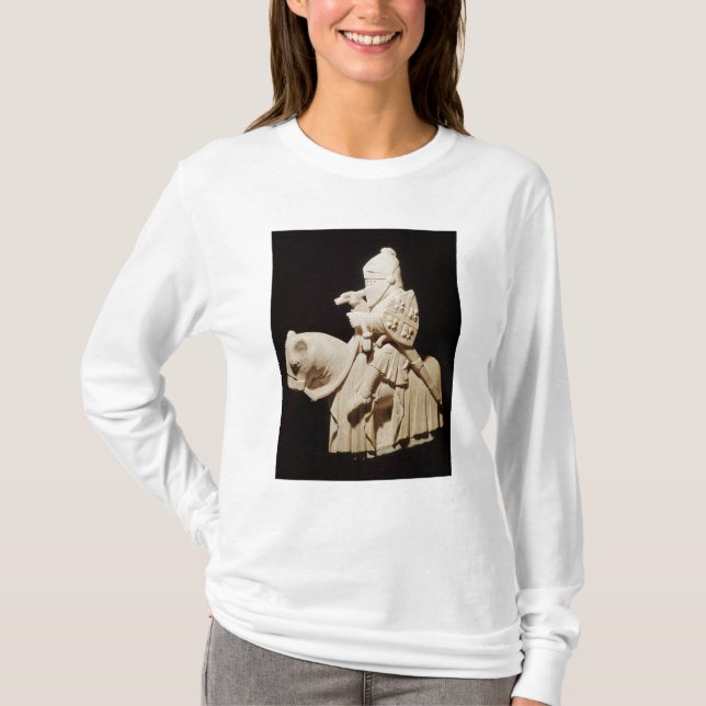 Camiseta Caballero en armadura en su caballo (Anverso)