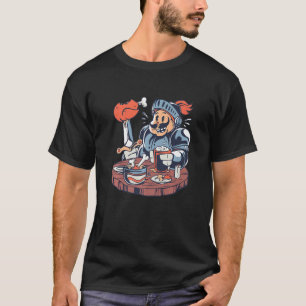 Camiseta Caballero gracioso hambriento - Cruzado medieval R