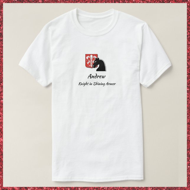 Camiseta Caballero Masculino Rojo y Negro en brillante arma (Subido por el creador)