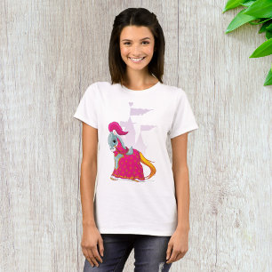 Camiseta Caballero Medieval Caballo con Armadura Fantasía