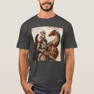 Camiseta Caballero medieval con dragón