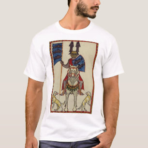 Camiseta Caballero medieval que hace frente adelante