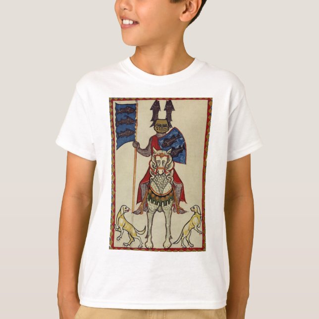 Camiseta Caballero medieval que hace frente adelante (Anverso)
