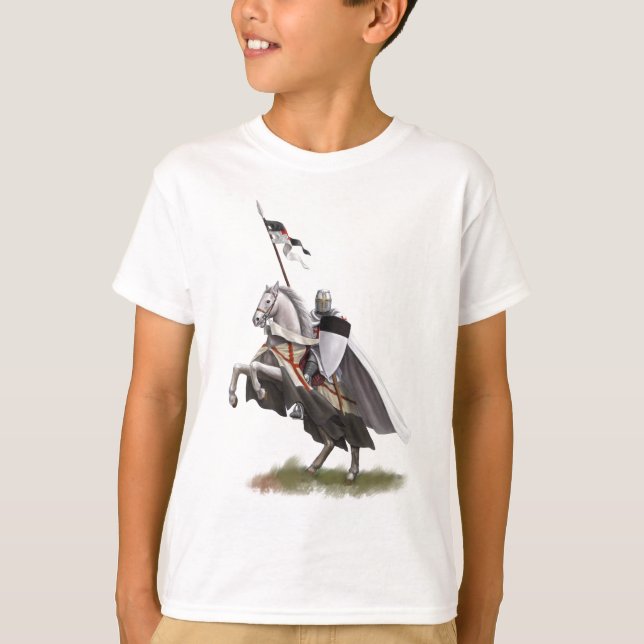 Camiseta Caballero montado Templar (Anverso)