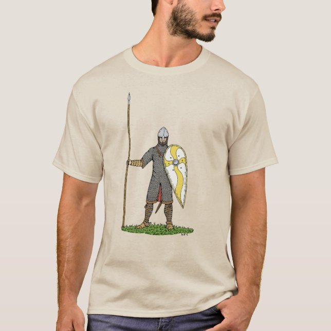 Camiseta Caballero normando medieval circa 1066 (Anverso)