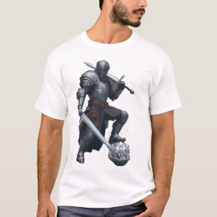 Camiseta caballero o paladín con armadura de placa completa