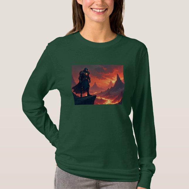 Camiseta Caballero Oscuro de la Llama (Anverso)