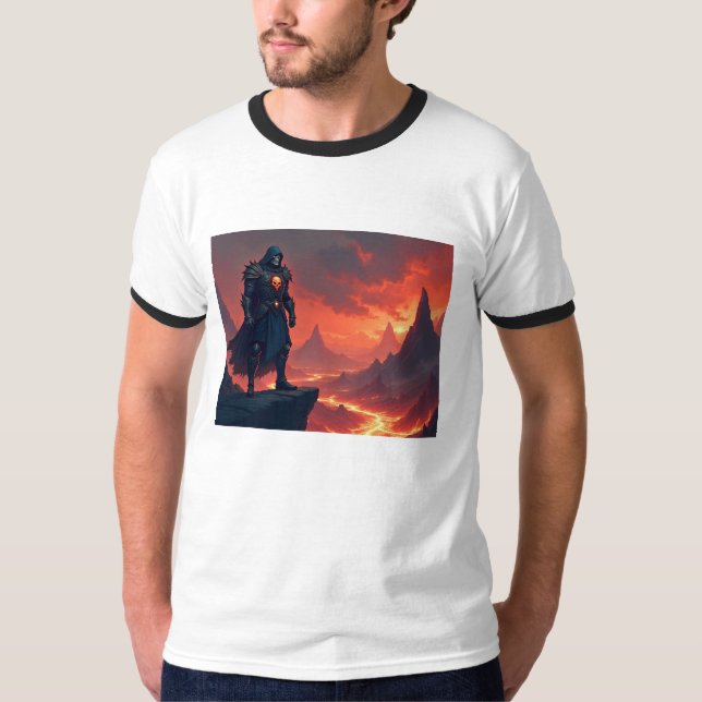 Camiseta Caballero Oscuro de la Llama (Anverso)