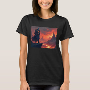 Camiseta Caballero oscuro de la llama
