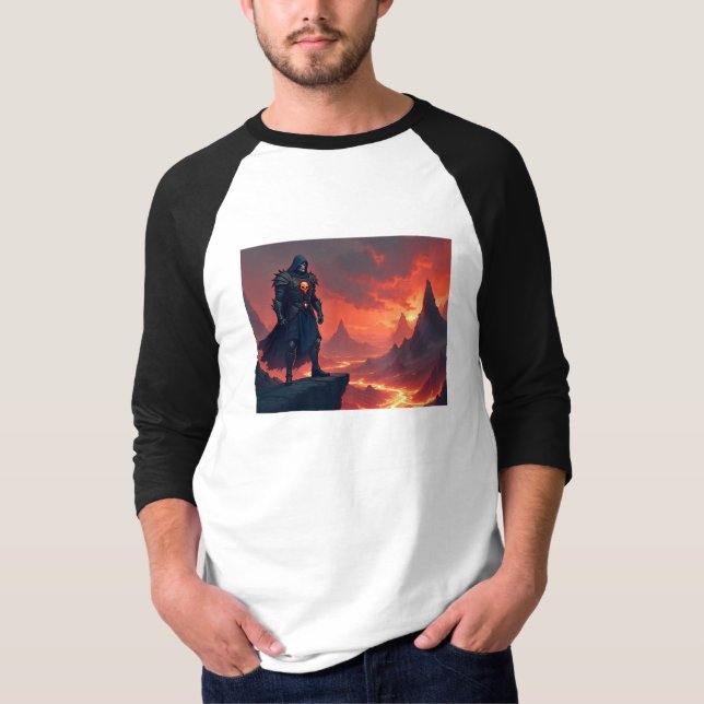Camiseta Caballero Oscuro de la Llama (Anverso)