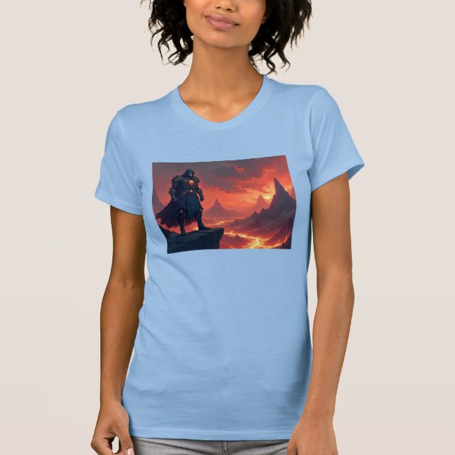 Camiseta Caballero Oscuro de la Llama (Anverso)
