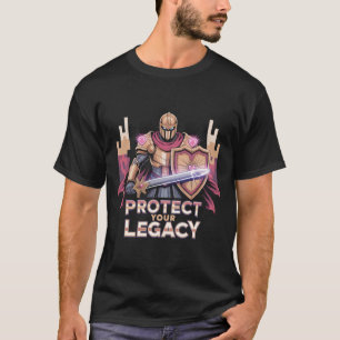 Camiseta Caballero Paladín de Fantasía Protege el Corazón d