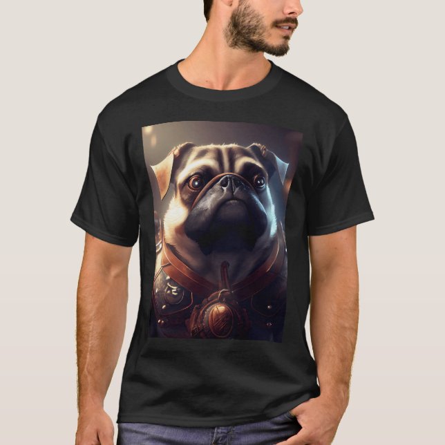Camiseta Caballero: Pug (Anverso)