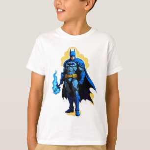 Camiseta Caballero Radiante – Batman Reforjado en Llama Azu
