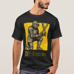 Camiseta Caballero Sir Cumcise sosteniendo tijeras Medieval