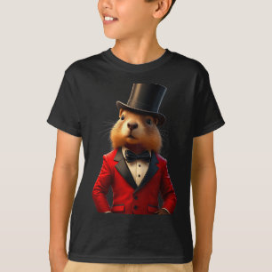 Camiseta Caballero Sombrero Feliz Día de la Marmota 2025 Ma