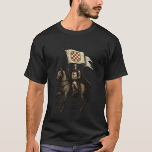 Camiseta Caballero Templario Cristiano con bandera de Herce