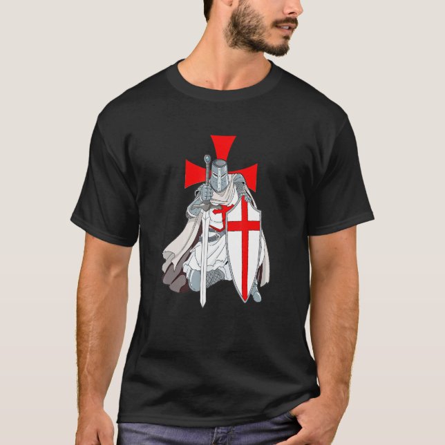 Camiseta Caballero Templario Escudo Caballeros Templarios (Anverso)