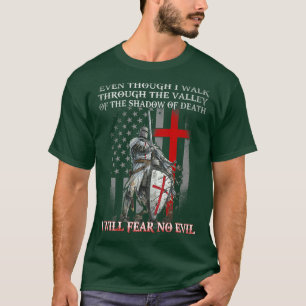Camiseta Caballero Templario Estadounidense No Temeré Un Sa