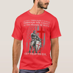 Camiseta Caballero Templario Estadounidense No Temeré Un Sa