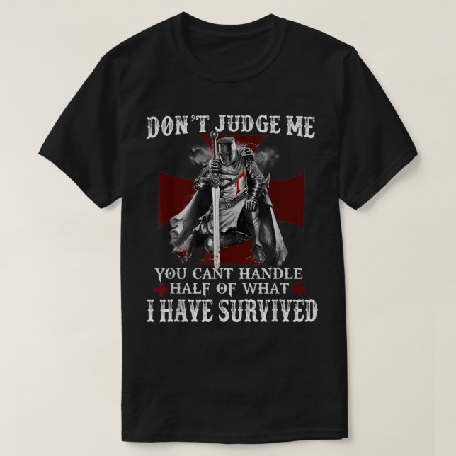 Camiseta Caballero Templario Guerrero Cristiano De Dios No  (Diseño del anverso)