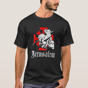 Camiseta Caballero Templario Medieval En Caballo De Guerra 