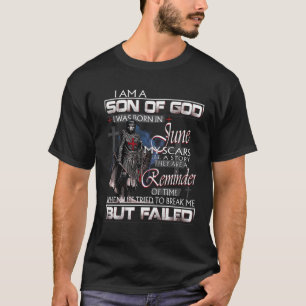 Camiseta Caballero Templario Soy Hijo De Dios Que Nací En J
