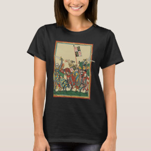 Camiseta Caballeros cargando, Manesse del Codex del Siglo X