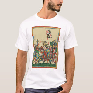 Camiseta Caballeros cargando, Manesse del Codex del Siglo X