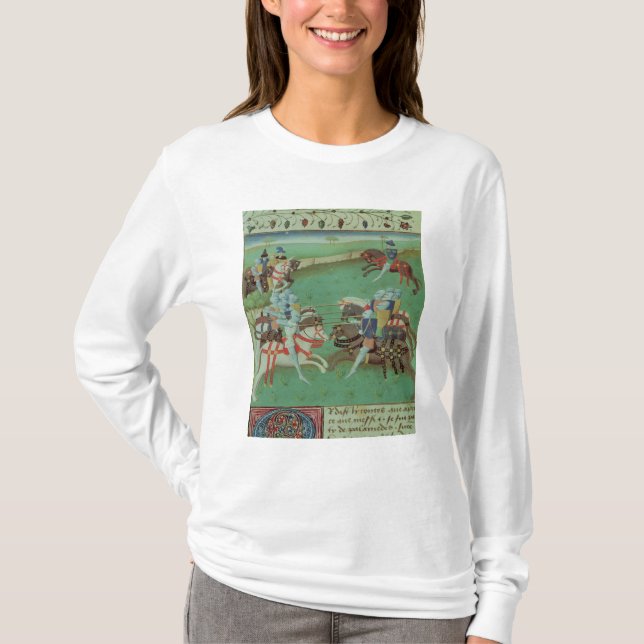 Camiseta Caballeros de enseñanza a joust (Anverso)