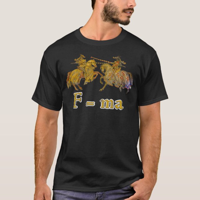Camiseta Caballeros de la física acaban de promulgar la seg (Anverso)