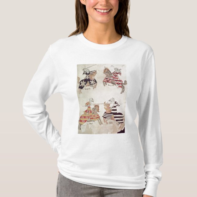 Camiseta Caballeros Jousting, de Book de sir Thomas Holmes (Anverso)