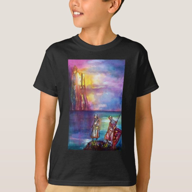 Camiseta Caballeros medievales de PENDRAGON, Lago Sunset, F (Anverso)