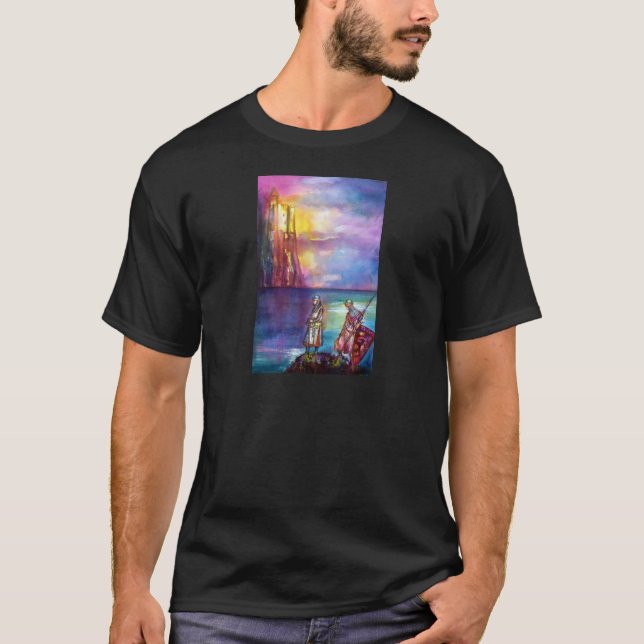 Camiseta Caballeros medievales de PENDRAGON, Lago Sunset, F (Anverso)