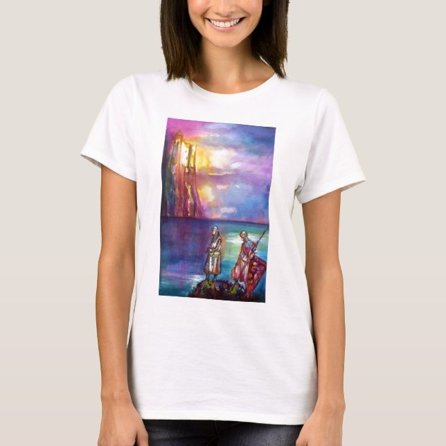 Camiseta Caballeros medievales de PENDRAGON, Lago Sunset, F (Anverso)