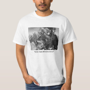 Camiseta caballeros medievales jousting en arte histórico