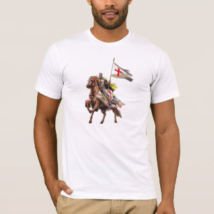 CAMISETA CABALLEROS TEMPLAR EN SU CABALLO
