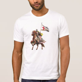 CAMISETA CABALLEROS TEMPLAR EN SU CABALLO