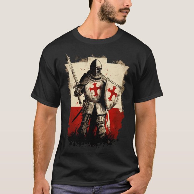 Camiseta Caballeros templarios cristianos (Anverso)