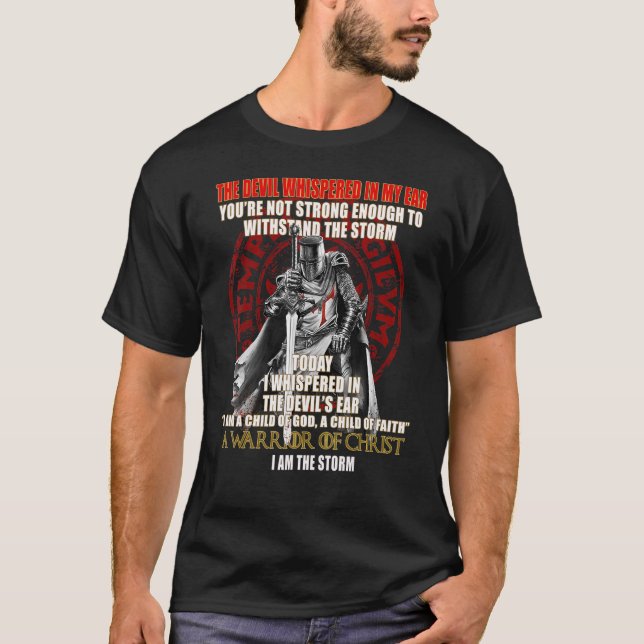 Camiseta Caballeros Templarios cruzan soldados cristianos 3 (Anverso)