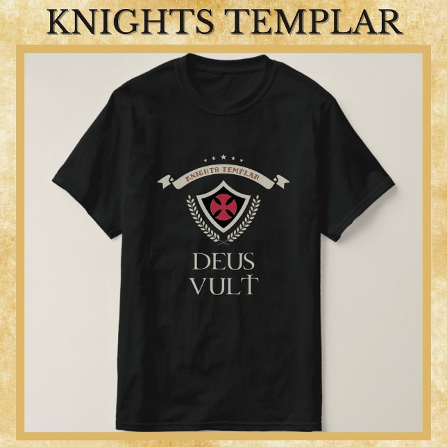 Camiseta Caballeros Templarios DEUS VULT Guerrero medieval  (Subido por el creador)