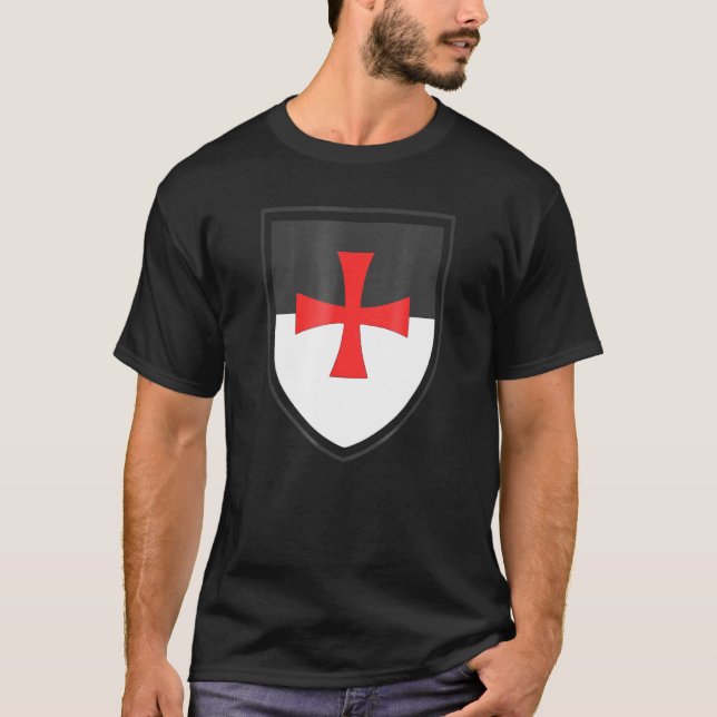 Camiseta Caballeros Templarios Escudo cruza cruzadas Cristo (Anverso)