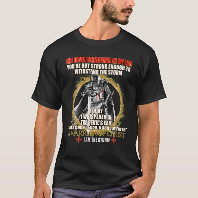 Camiseta Caballeros Templarios juran por Dios - Cristiano (Anverso)